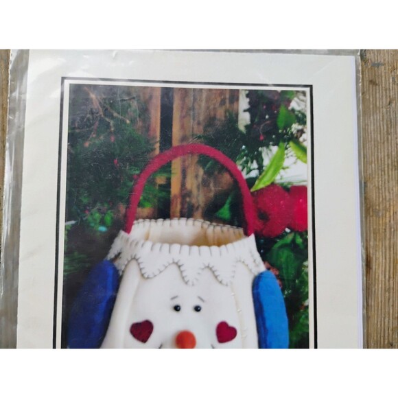 5/$25 Snowman Basket Pattern R768 River Town Warehouse 2005 - Picture 4 of 6